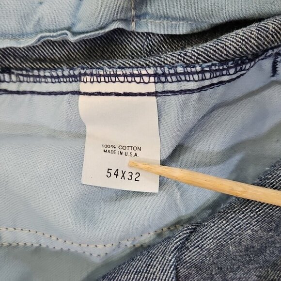 Vintage Dockers Jeans Men's 54x32 Pleated Denim High Rise 80s USA Made NWT NEW - Picture 8 of 16